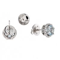 Ohrringe Damiani Dame Minou in Gold Acquamarina 2.5 Ct 20076501 - 20076501